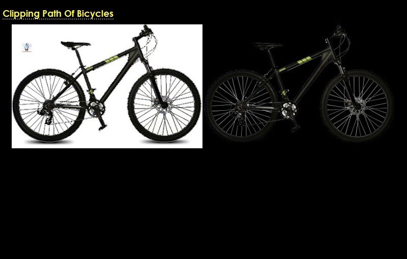 Clipping Path Of Bicycles from ClippingProvider